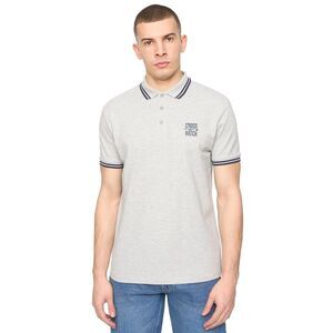 Crosshatch Mens Changra Polo Shirt / Grey Marl